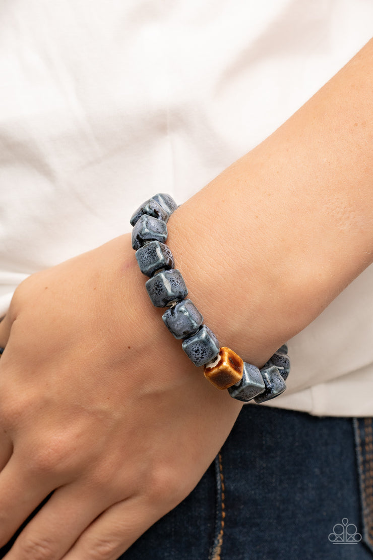 Paparazzi Accessories Glaze Craze - Blue Bracelet