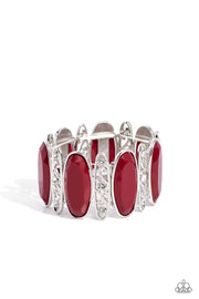 Paparazzi Accessories Saturated Sparkle - Red Bracelet
