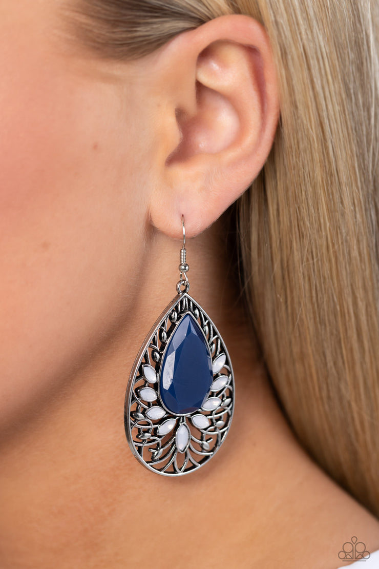 Paparazzi Accessories Floral Fairytale - Blue Earrings