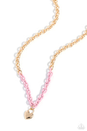 Paparazzi Accessories Locked Down - Pink Necklace