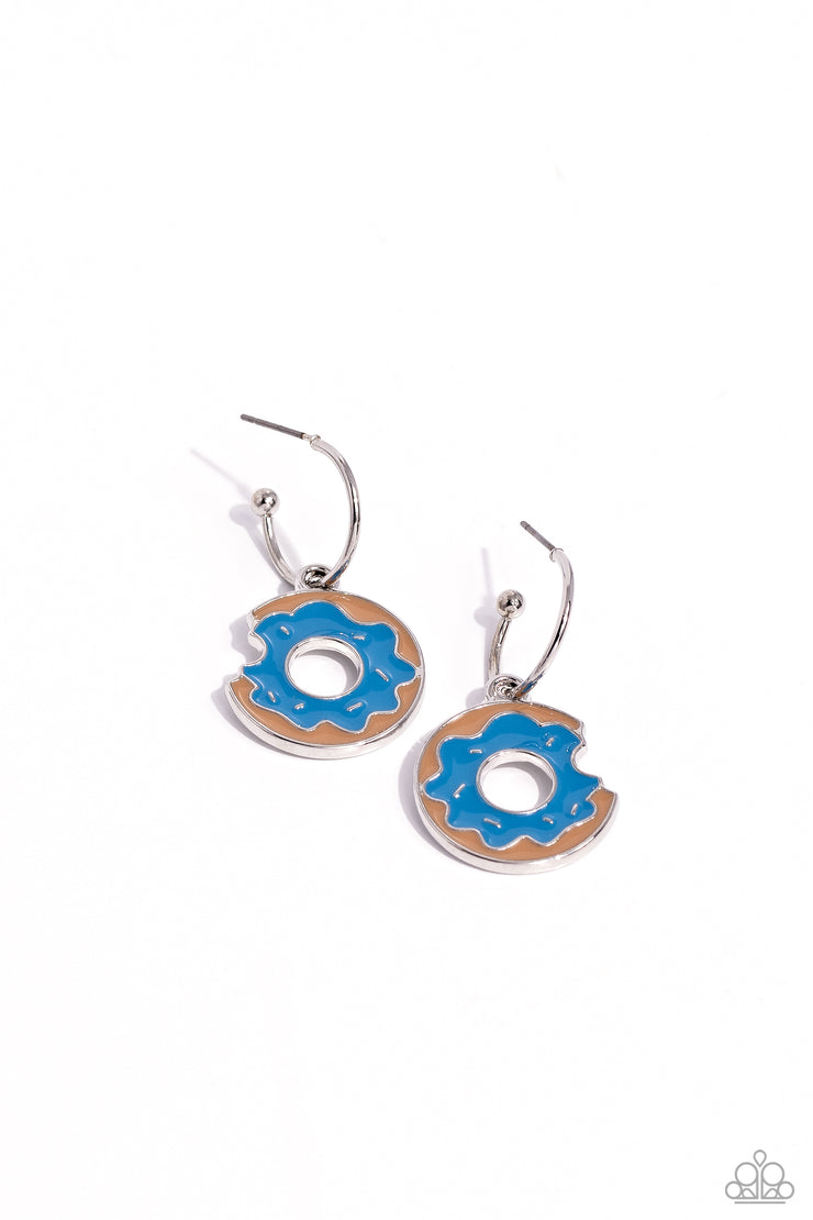 Paparazzi Accessories Donut Delivery - Blue Earrings
