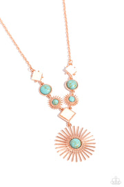 Paparazzi Accessories Sunburst Style - Copper Necklace