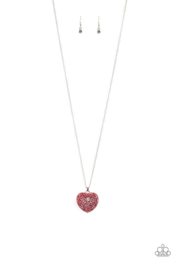 Paparazzi Accessories Love is All Around - Red Necklace Set