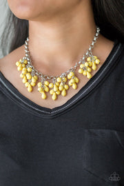 Paparazzi Accessories Modern Macarena Yellow Necklace Set