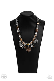 Paparazzi Accessories Charmed, I Am Sure - Brown Necklace