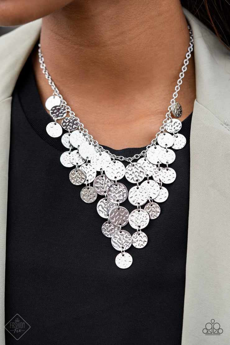 Paparazzi Accessories Spotlight Ready Silver Necklace Set