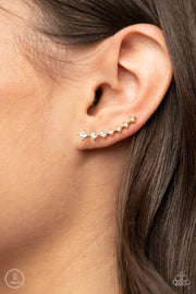 Paparazzi Accessories New Age Nebula Gold Ear Crawler Earrings