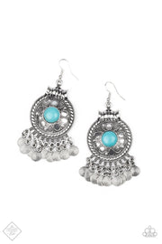 Paparazzi Accessories Rural Rhythm Blue Turquoise Earrings