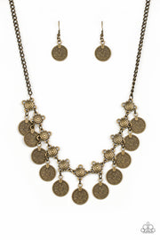Paparazzi Accessories Walk the Plank Brass Necklace