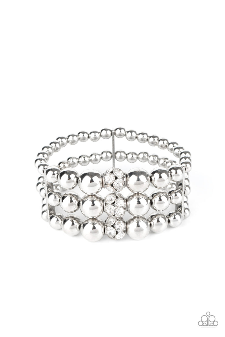 Paparazzi Accessories Icing On Top Silver Bracelet