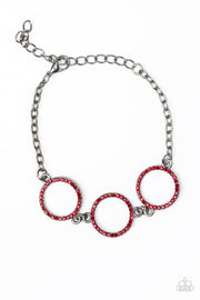 Paparazzi Accessories Dress The Part Red Bracelet
