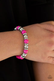 Paparazzi Accessories Across The Mesa Pink Bracelet
