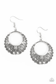 Paparazzi Accessories Grapevine Glamorous Silver Earrings