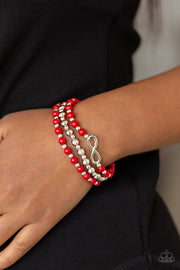 Paparazzi Accessories Immeasurably Infinite Red Bracelet
