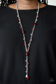 Paparazzi Accessories Afterglow Red Necklace Set