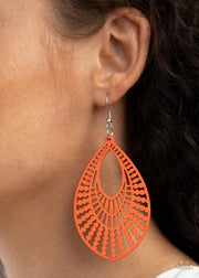 Paparazzi Accessories Bermuda Breeze Orange Earrings