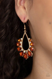 Paparazzi Accessories Two Can Play That Game Brown Earrings
